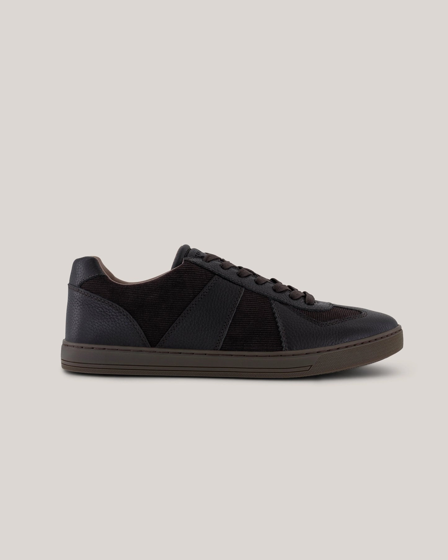 Men's BISHPWD-Leather Sneaker Dk-Brown