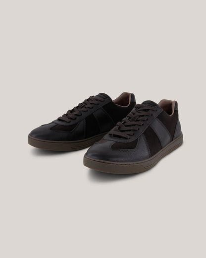 Men's BISHPWD-Leather Sneaker Dk-Brown