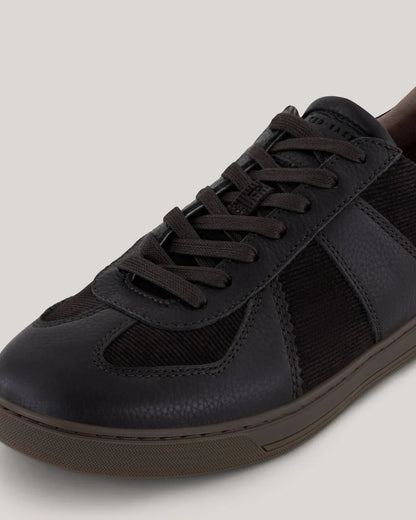 Men's BISHPWD-Leather Sneaker Dk-Brown