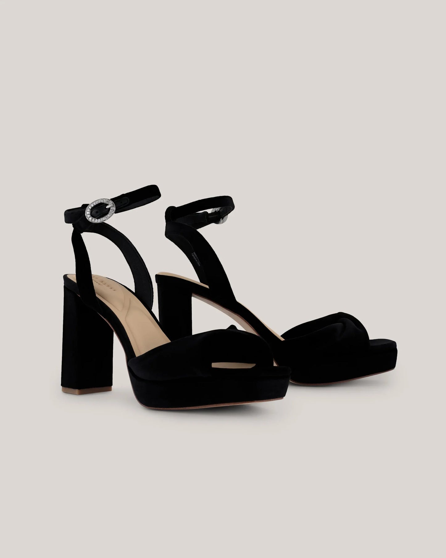 MADDYR: Block Platform Sandal Black