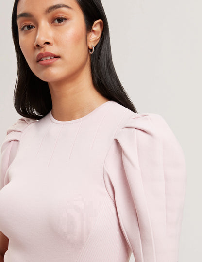Women's VELVEY-Puff Sleeve Dress