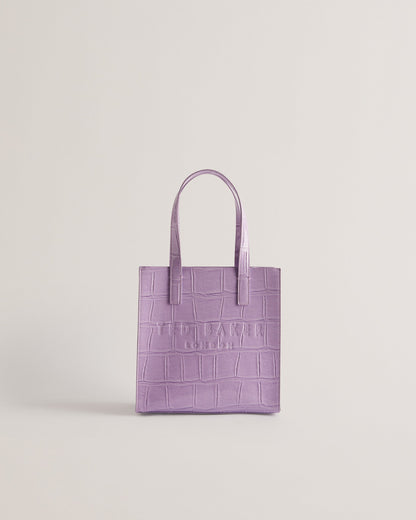 Women's Reptcon-Croc Effect Small Icon Bag Lilac