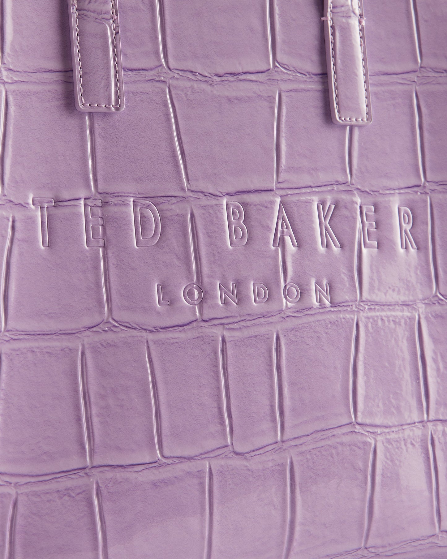 Women's Reptcon-Croc Effect Small Icon Bag Lilac
