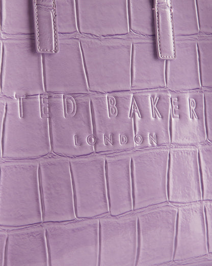 Women's Reptcon-Croc Effect Small Icon Bag Lilac