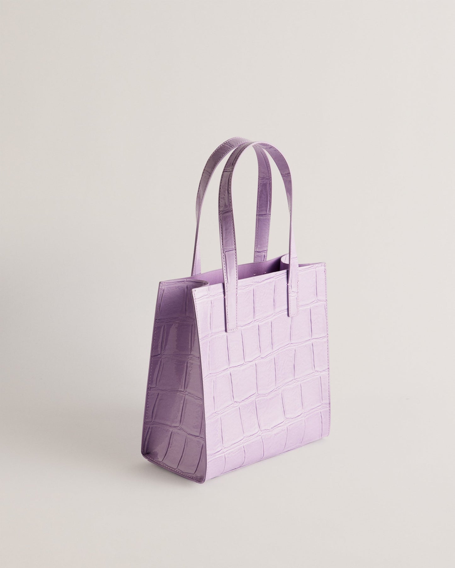 Women's Reptcon-Croc Effect Small Icon Bag Lilac
