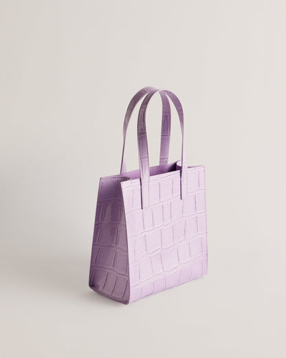 Women's Reptcon-Croc Effect Small Icon Bag Lilac