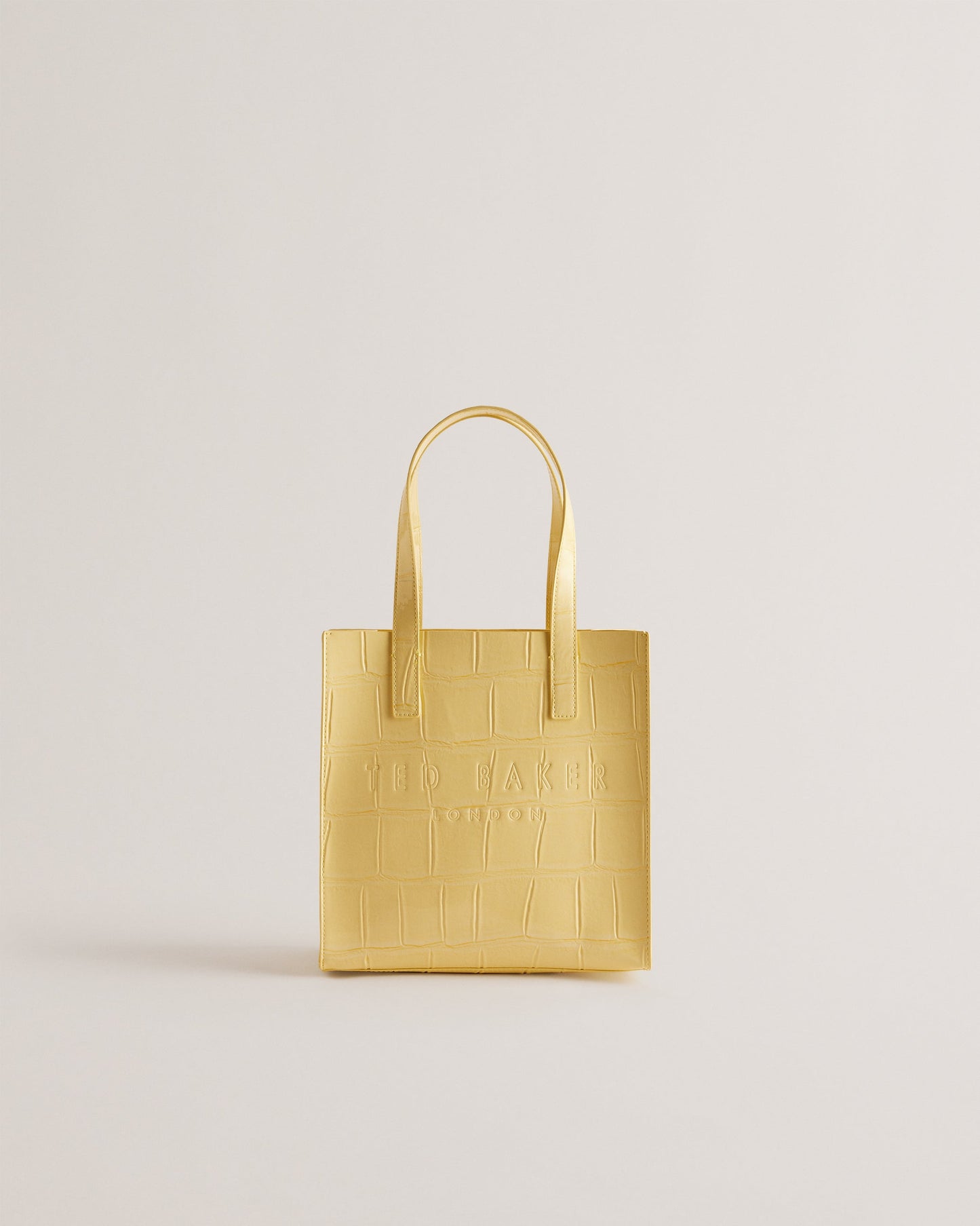 Women's Reptcon-Croc Effect Small Icon Bag Lt-Yellow