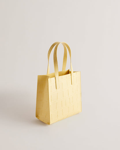Women's Reptcon-Croc Effect Small Icon Bag Lt-Yellow