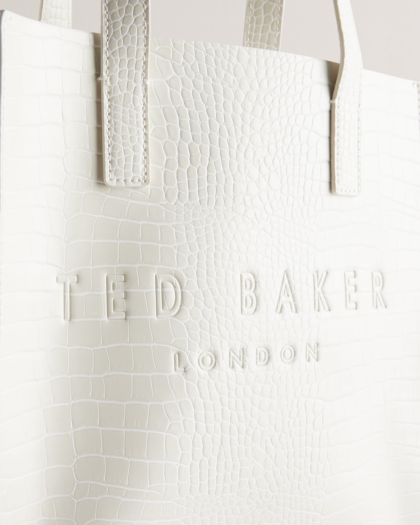 Women's Reptcon-Croc Effect Small Icon Bag Nude