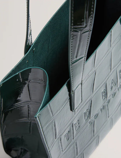 Women's REPTCON-Croc Effect Small Icon Bag