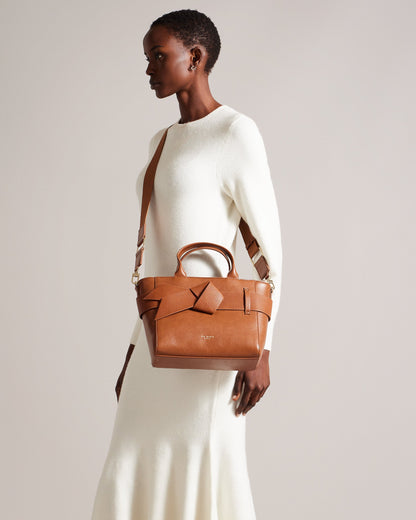 Women's Jimsa-Knot Bow Crossbody Bag Tan
