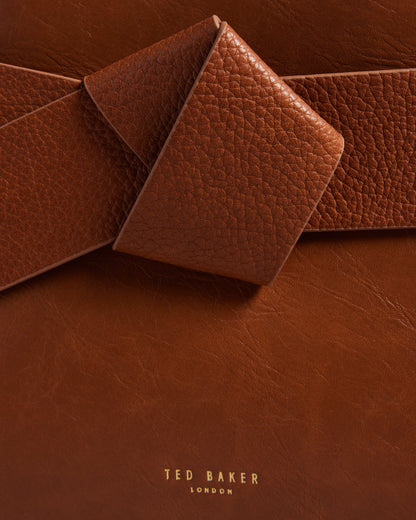 Women's Jimsa-Knot Bow Crossbody Bag Tan