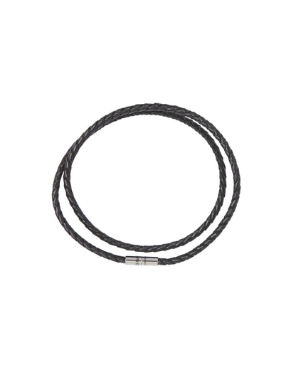 Men's PPOUND-Woven Leather Bracelet