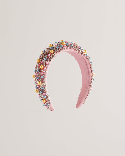 Women's Pearlen-Embellished Headband Multicol