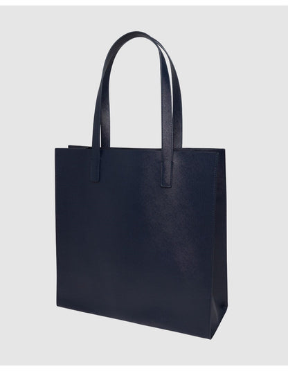 Women's Milicon-Floral Printed Large Icon Bag Navy