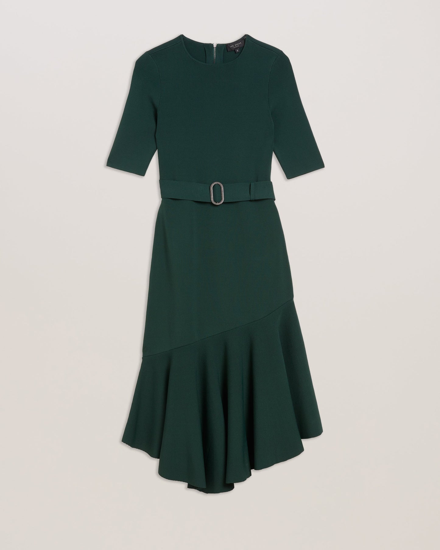 Women's Samalee-Knitted Flippy Skirt Midi Dress Dk-Green