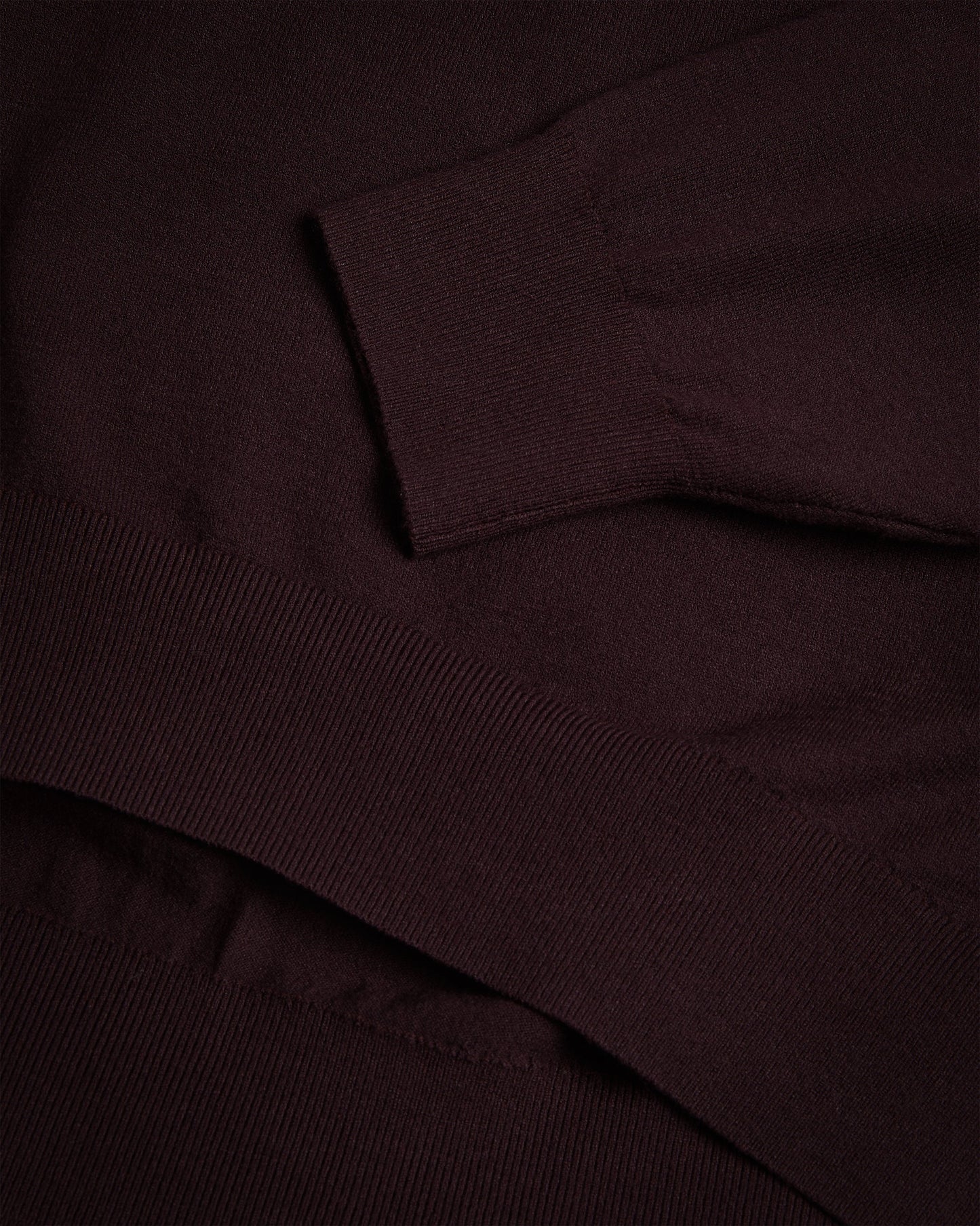 Women's Penniii-Mockable Sweater With Shirt Collar Dk-Brown