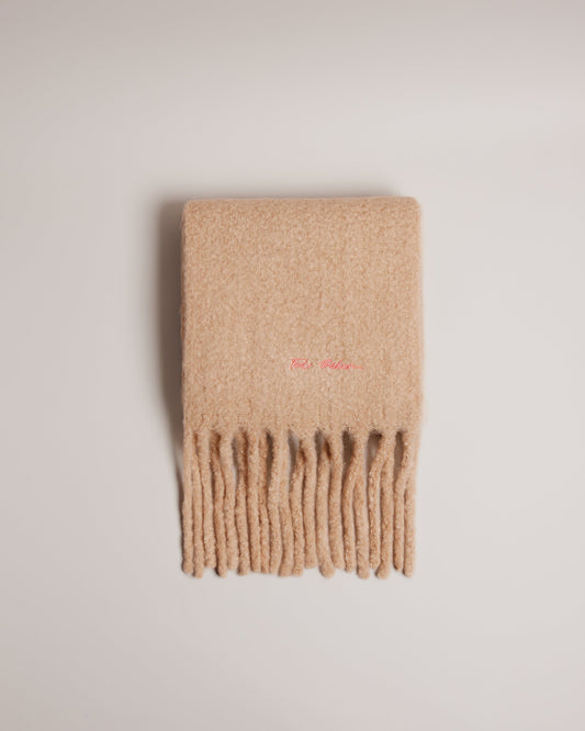 Women's Shelmas-Skinny Woven Scarf Taupe