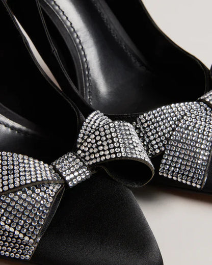 Women's ORLILAS-Bow Pointed Toe Heel Black