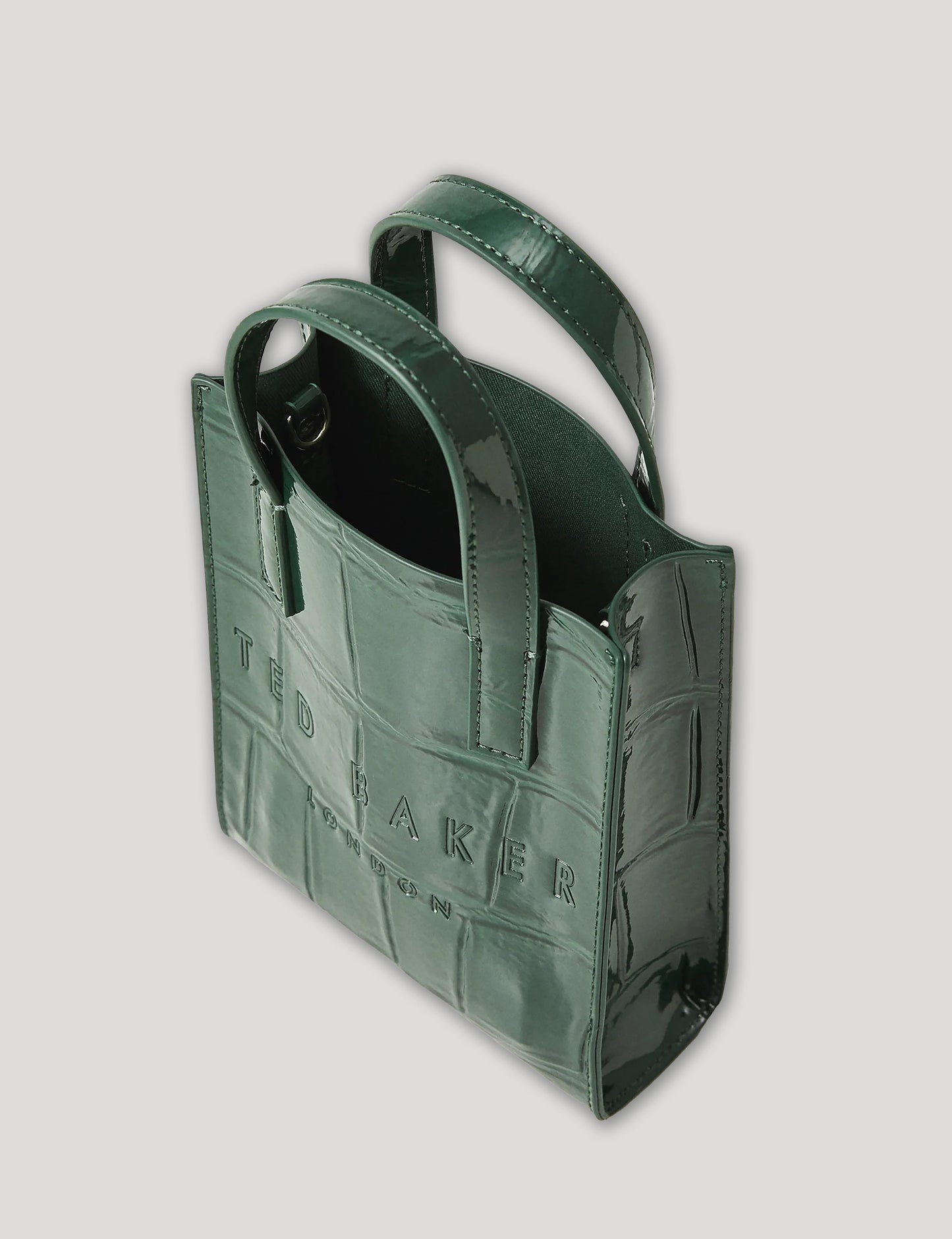 Women's GATOCON-Croc Effect Mini Icon Bag Mid-Green