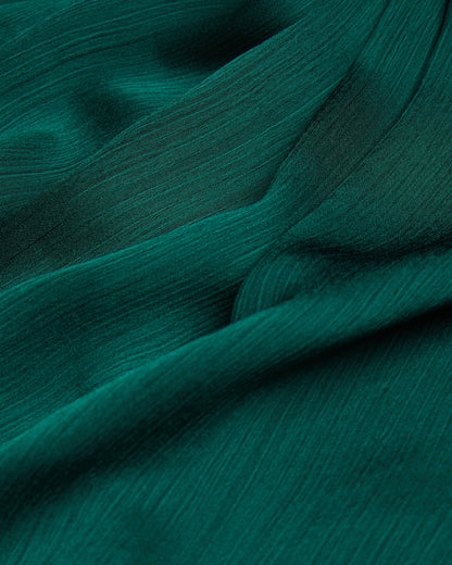 Women's Misrina-Draped Neck Woven Top Dk-Green