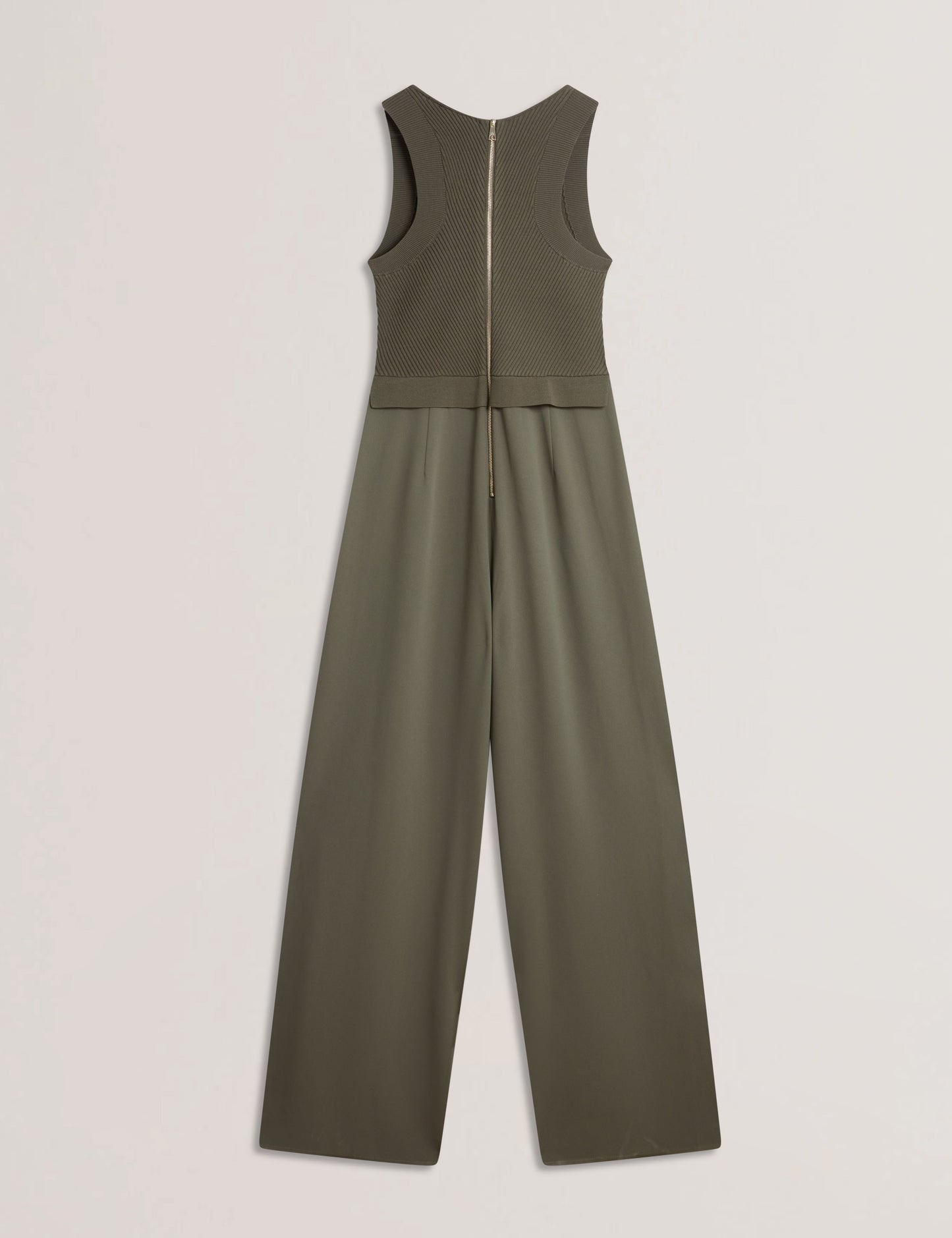 Womens TOVELI-Knit bodice Racer Back Jumpsuit Dk-Green