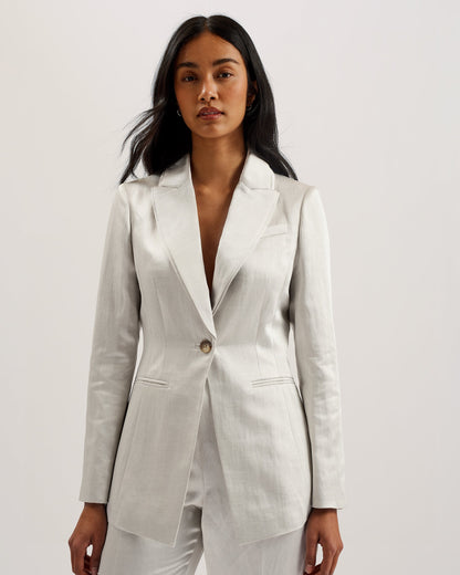 Women's Masaru-Single Breasted Tailored Blazer Ivory
