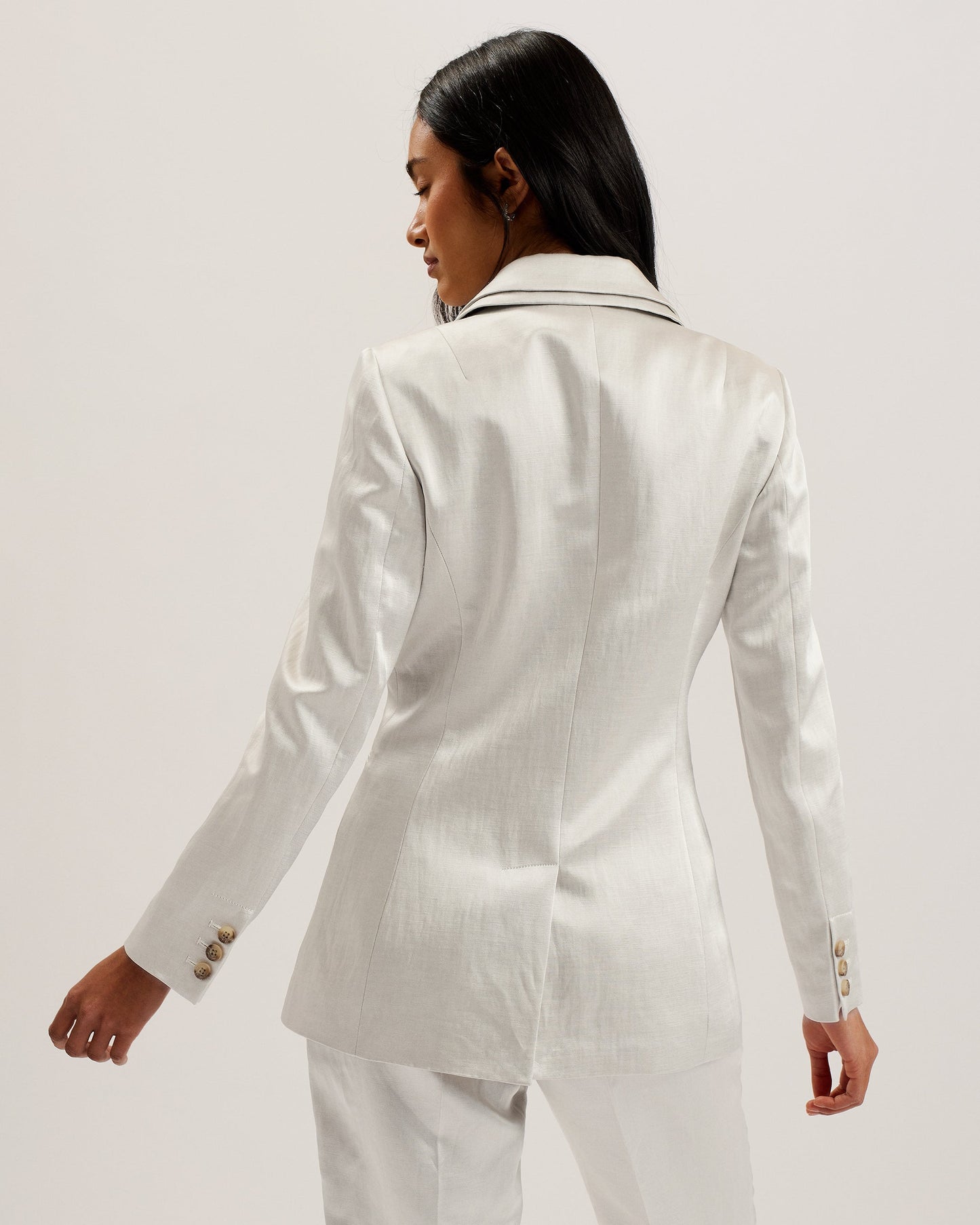 Women's Masaru-Single Breasted Tailored Blazer Ivory