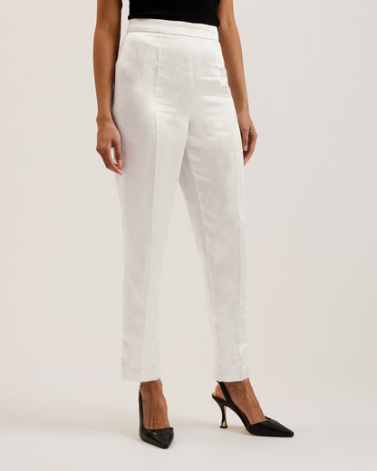 Women's Masarut-Slim Leg Tailored Trouser Ivory