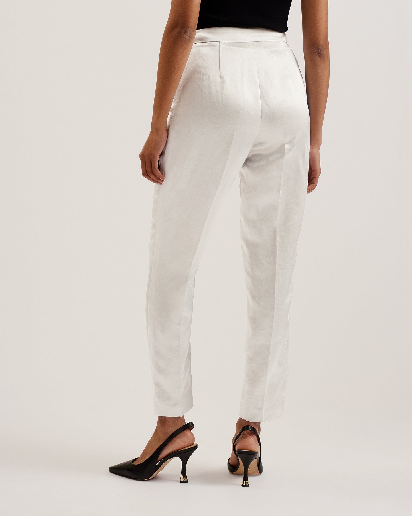 Women's Masarut-Slim Leg Tailored Trouser Ivory