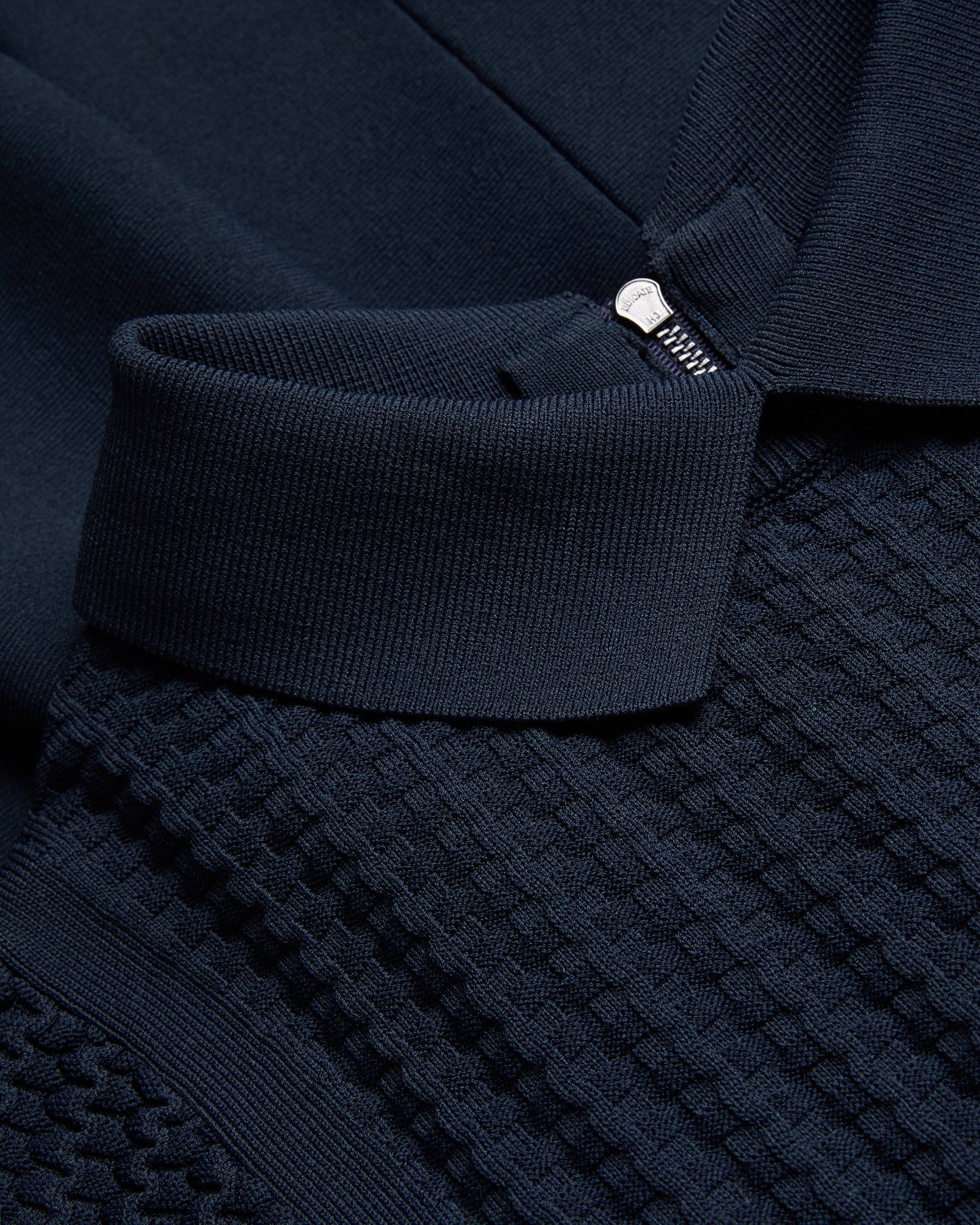 Women's Miiaaa-Knitted Skater Dress With Collar Navy