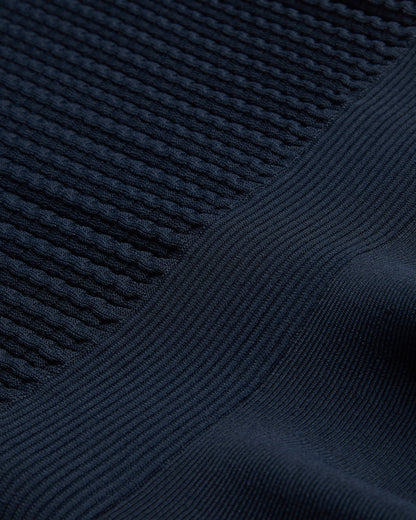 Women's Miiaaa-Knitted Skater Dress With Collar Navy