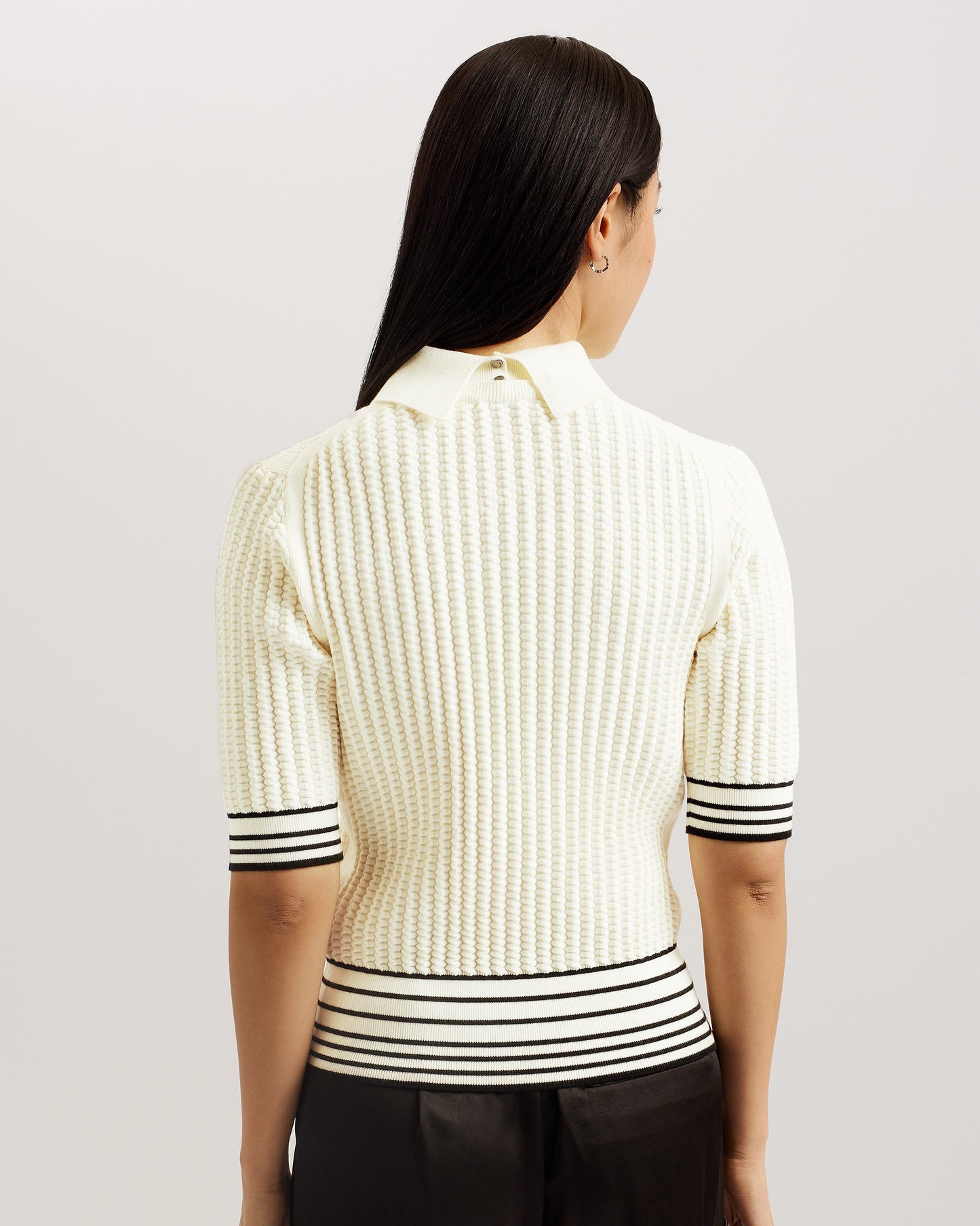 Women's Morliee-Puff Sleeve Fitted Sweater Ivory