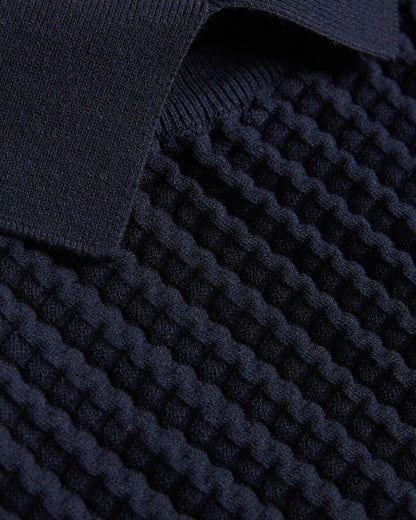Women's Morliee-Puff Sleeve Fitted Sweater Navy