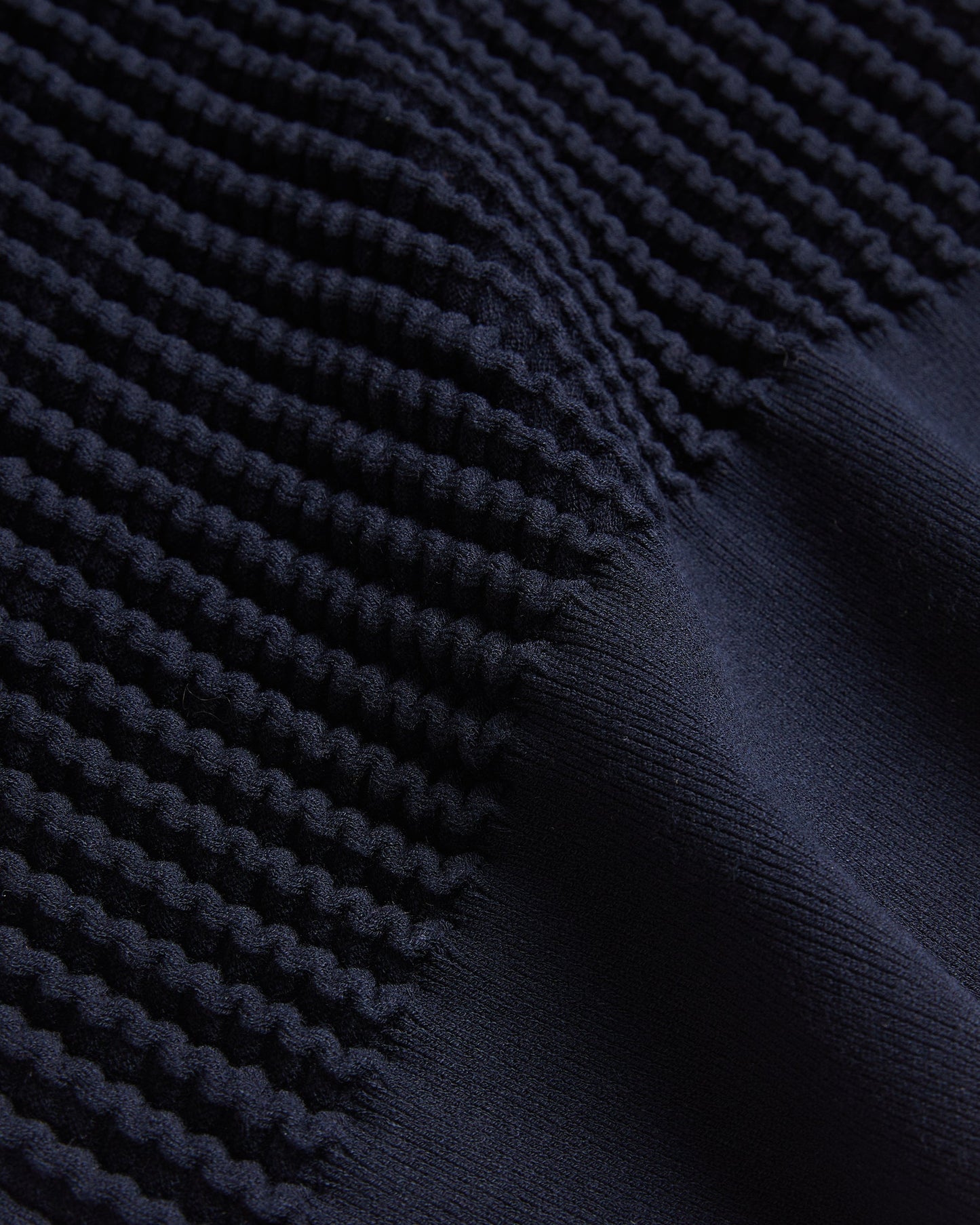 Women's Morliee-Puff Sleeve Fitted Sweater Navy