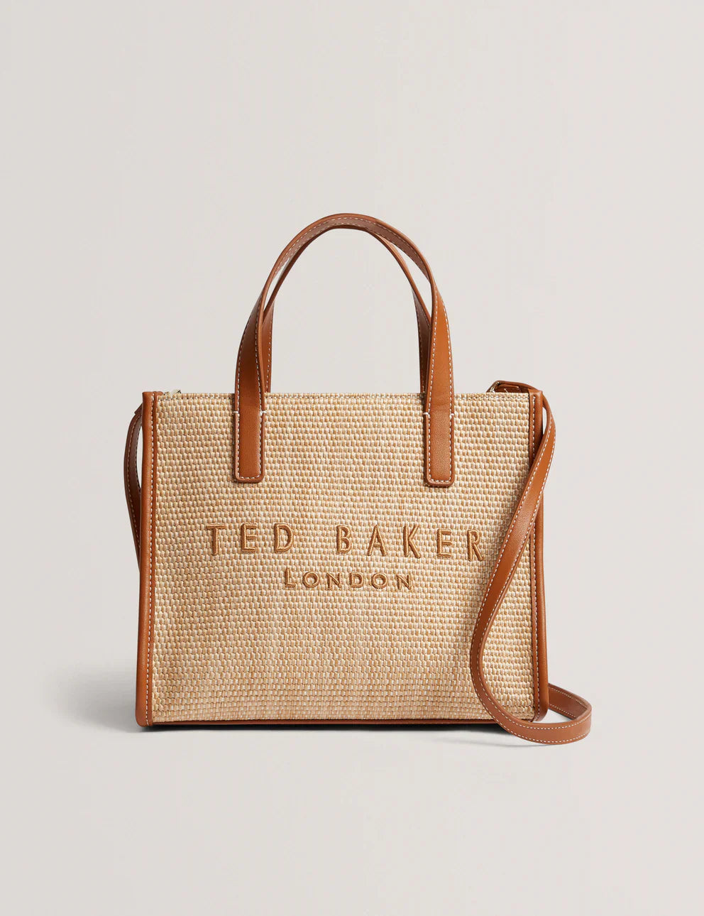 Women's PAOLINA-Faux Raffia Small Icon Bag