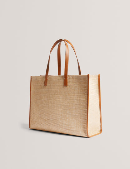 Women's PALLMER-Faux Raffia Large Icon Bag