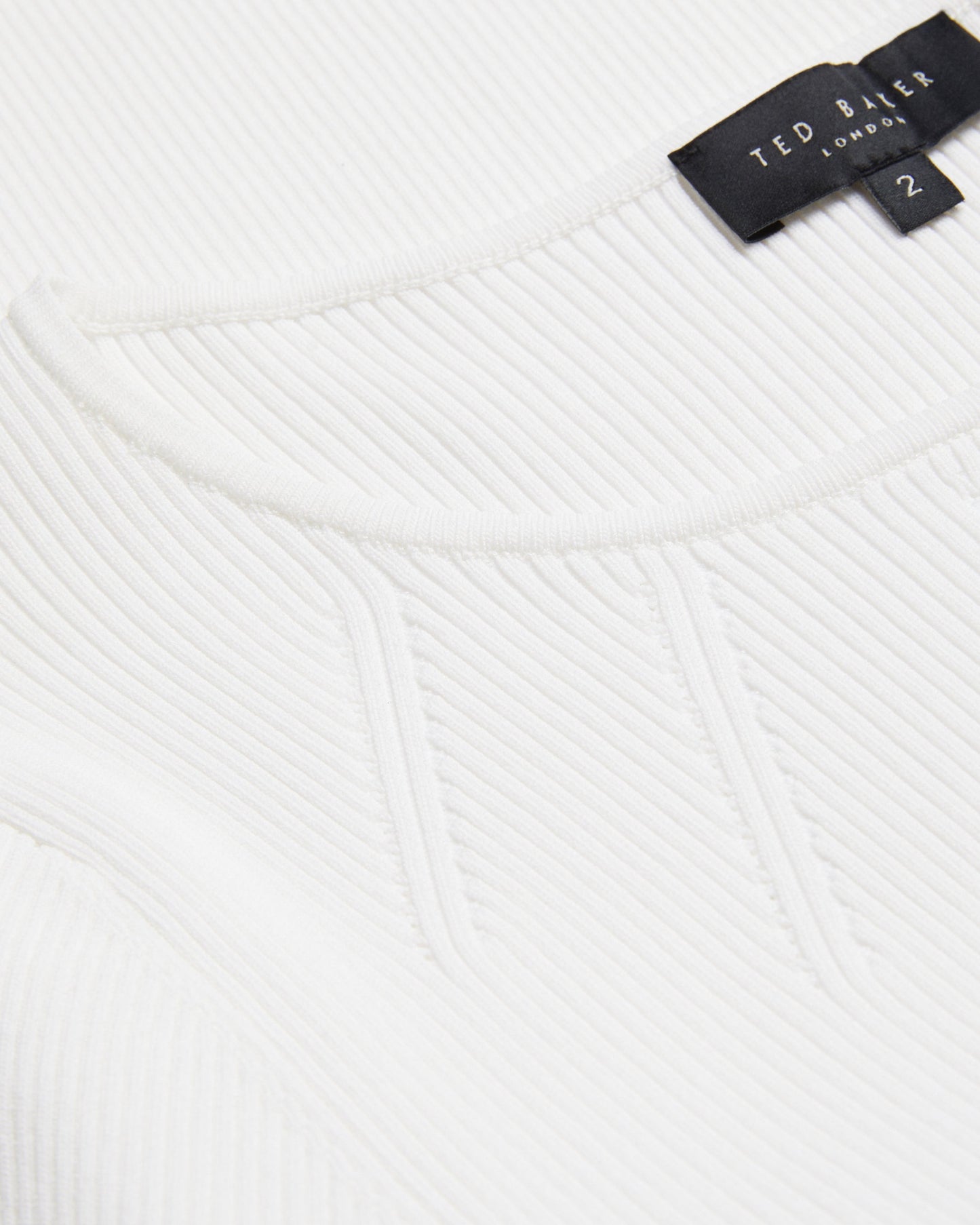 Women's HILANEE- Ribbed Ribbed Knit Ivory