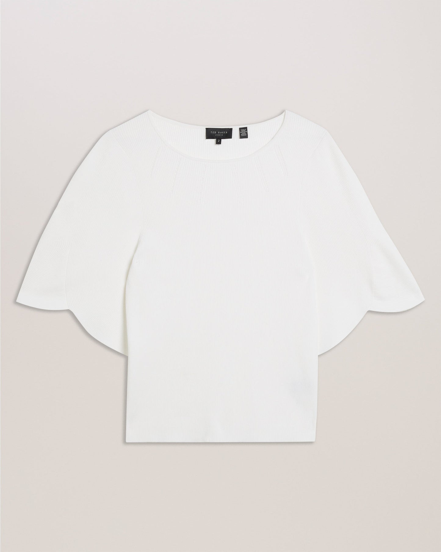 Women's HILANEE- Ribbed Ribbed Knit Ivory