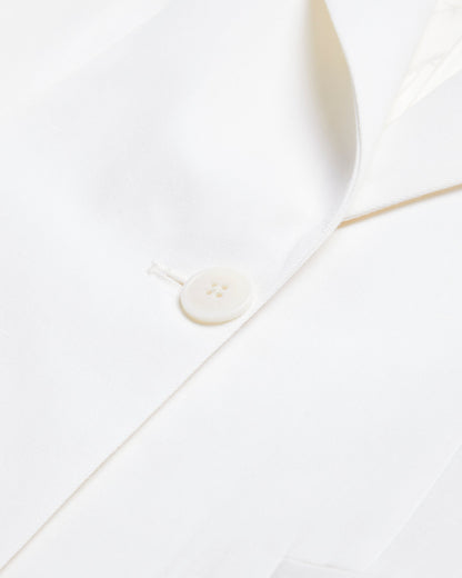 Women's Musub-Tailored Jacket With Faux Pockets White