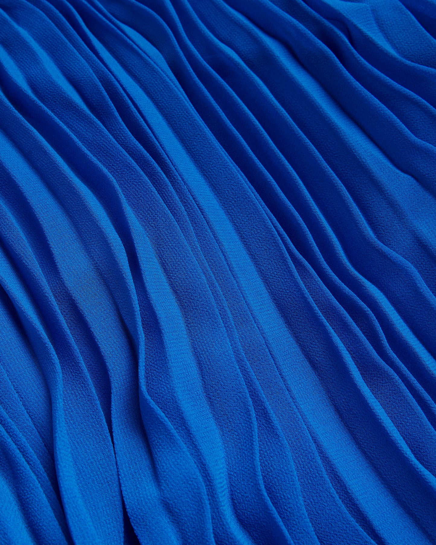 Women's HELYOS-Pleated Halter Neck Midi Dress Blue