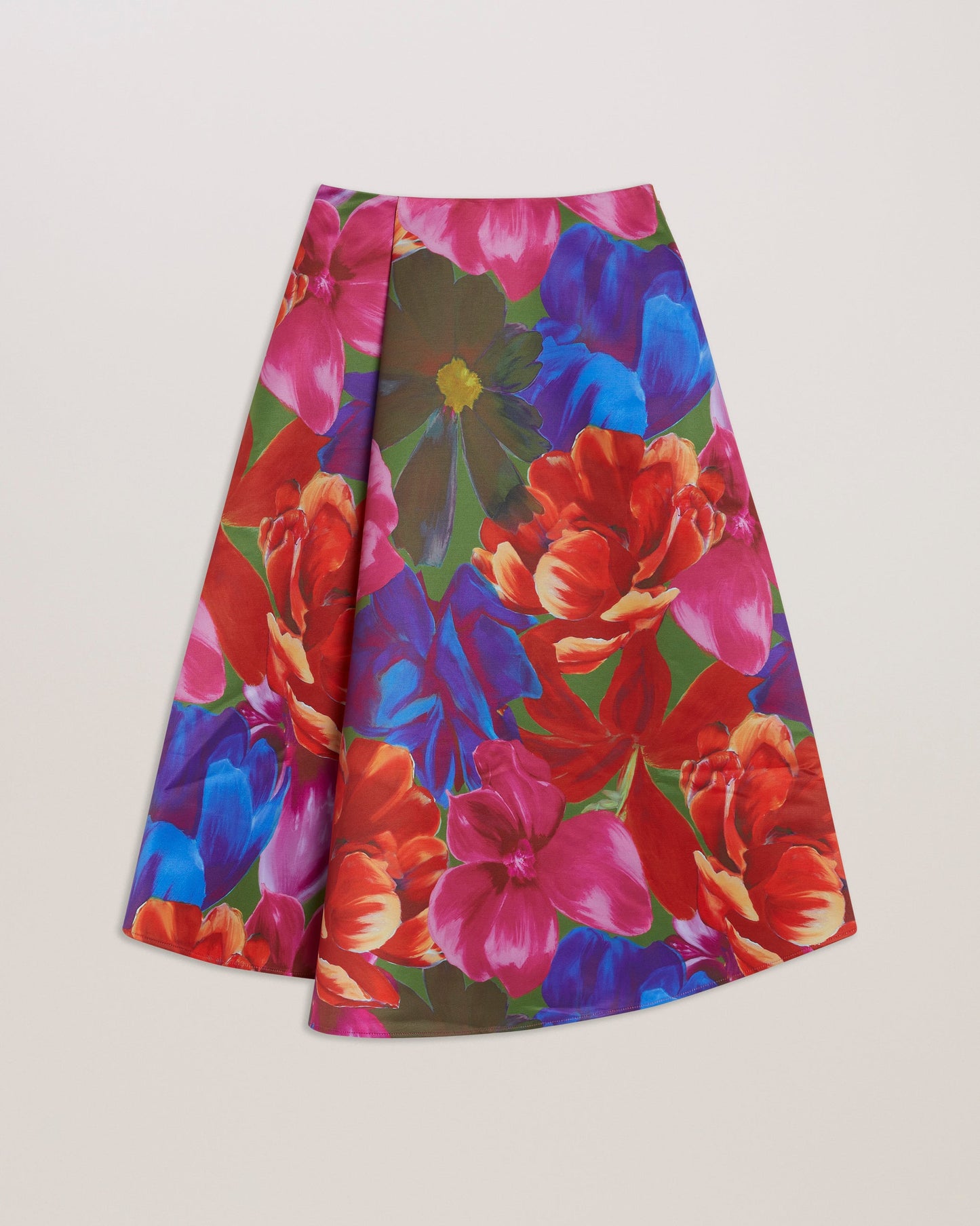 Women's Joralee-Printed Wrap Midi Skirt Multicol
