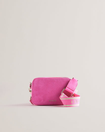 Women's Stunnas-Branded Webbing Mini Camera Bag Brt-Pink