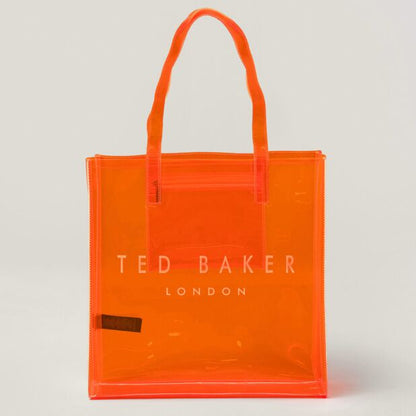 Women's Sheicon-Transparent Large Icon Bag Brt-Orange