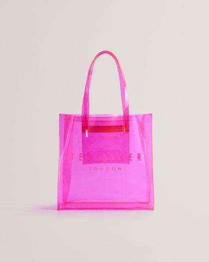 Women's Sheicon-Transparent Large Icon Bag Brt-Pink