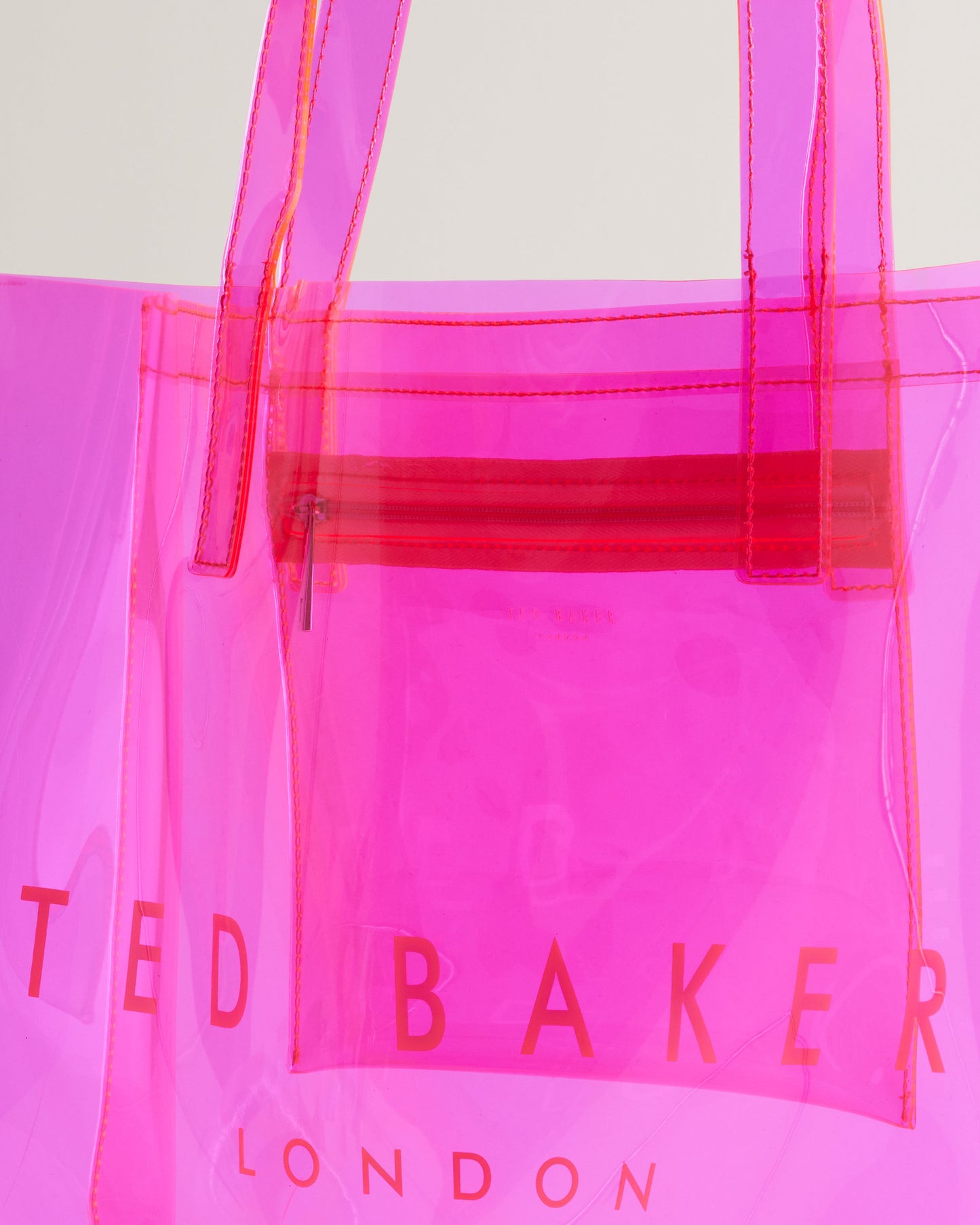 Women's Sheicon-Transparent Large Icon Bag Brt-Pink