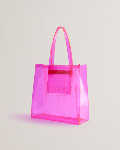 Women's Sheicon-Transparent Large Icon Bag Brt-Pink