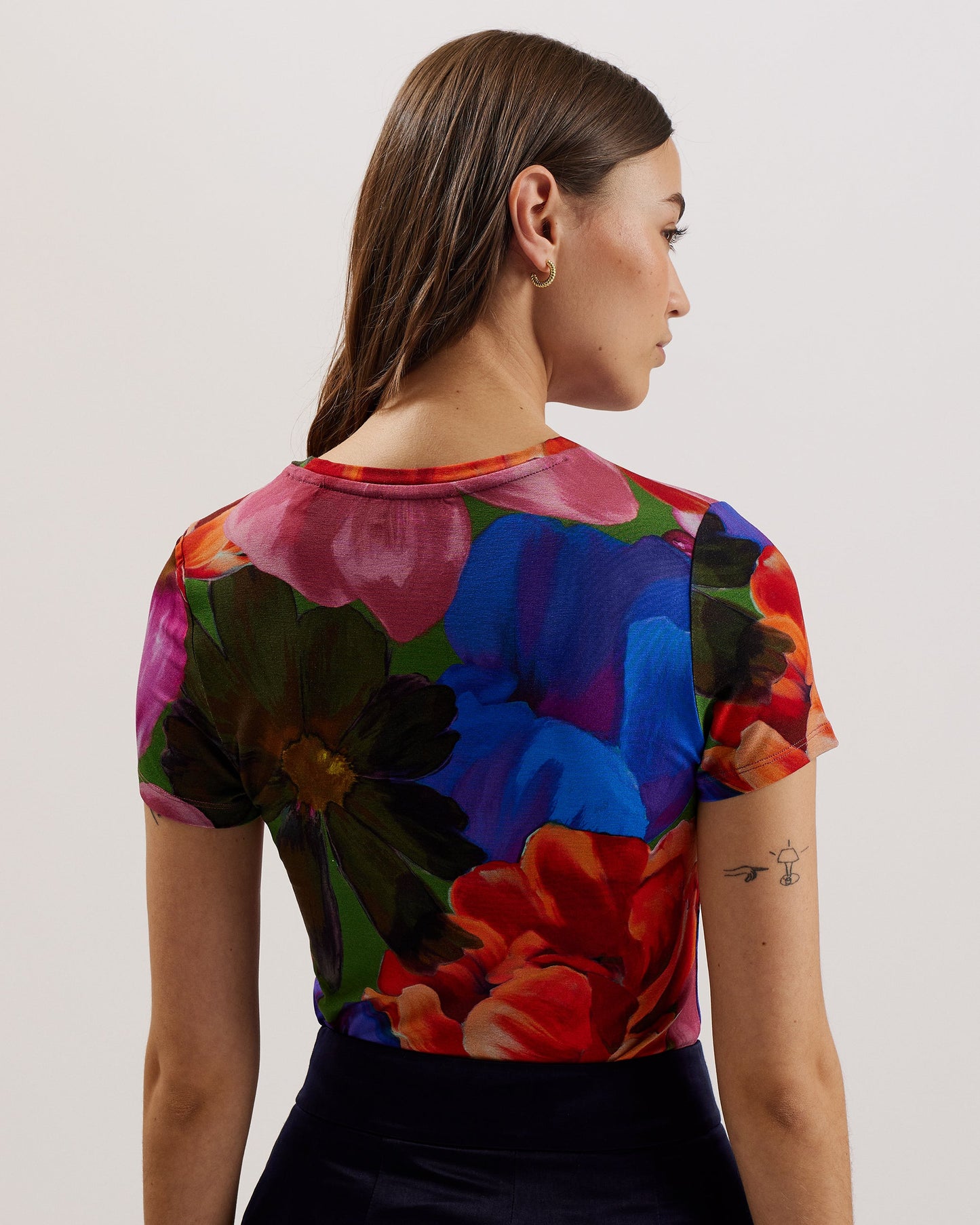 Women's Juhana-Printed Fitted Tee Multicol