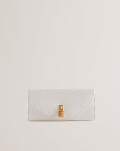 Women's Wesmina-Padlock Detail Large Purse Ecru