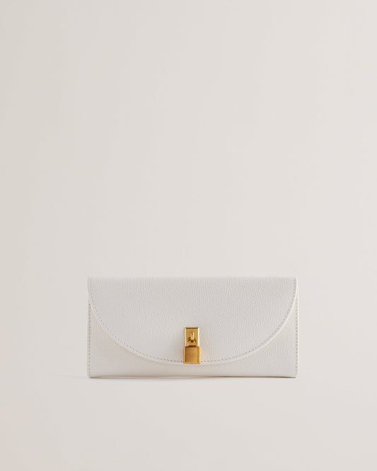 Women's Wesmina-Padlock Detail Large Purse Ecru